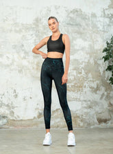 ARTEMES - Green Pulse Stylish Strides Legging - VECTOR SPORTSWEAR