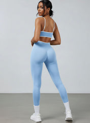 Athletica Sports Bra - Baby Blue - VECTOR SPORTSWEAR