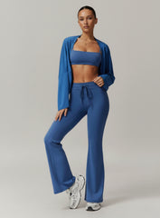 Batwing Long Sleeve Top - Night Sky Blue - VECTOR SPORTSWEAR