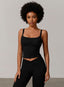 Brushed Square - Neck Tank - Black - VECTOR SPORTSWEAR