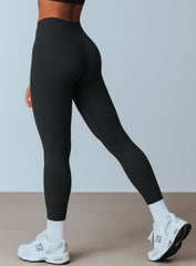 COREFLOW - Seamless Waist Leggings - Black - VECTOR SPORTSWEAR