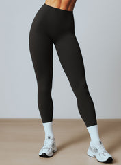 COREFLOW - Seamless Waist Leggings - Black - VECTOR SPORTSWEAR