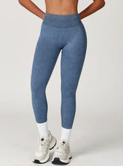 CloudSculpt Seamless Leggings - Denim Blue - VECTOR SPORTSWEAR