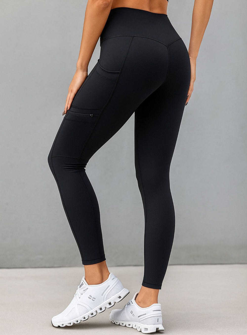 CloudSoft Pocket Legging - Black - VECTOR SPORTSWEAR