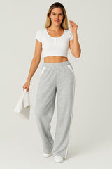 ComfiCore - Wide Leg Lounge Pant - Light Grey - VECTOR SPORTSWEAR