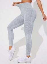ContourFlex Sculpt Leggings – Stone Washed Light Gray - VECTOR SPORTSWEAR