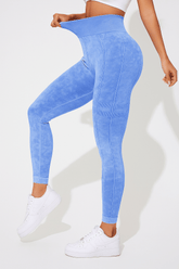 ContourFlex Sculpt Leggings – Stone Washed Blue - VECTOR SPORTSWEAR