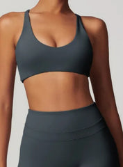 CoreFlow Sports Bra - Slate Grey - VECTOR SPORTSWEAR