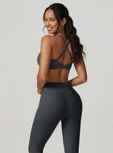 CoreFlow Sports Bra - Slate Grey - VECTOR SPORTSWEAR