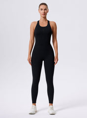 CoreSync™ Sleeveless Jumpsuit - Black - VECTOR SPORTSWEAR