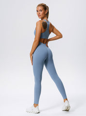 CoreSync™ Sleeveless Jumpsuit - Light Blue - VECTOR SPORTSWEAR