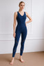 FLUX – Seamless Yoga Jumpsuit - Navy Blue - VECTOR SPORTSWEAR