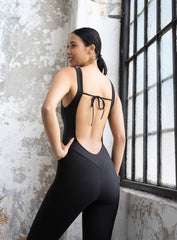 FRIGG - GlamourGlide Jumpsuit - Black - VECTOR SPORTSWEAR