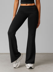 FlowRise - Ruched Waist Legging - Black - VECTOR SPORTSWEAR