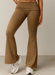 FlowRise - Ruched Waist Legging - Caramel Mocha - VECTOR SPORTSWEAR