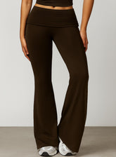 FlowRise - Ruched Waist Legging - Coffee Black - VECTOR SPORTSWEAR