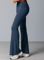 FlowRise - Ruched Waist Legging - Gray Blue - VECTOR SPORTSWEAR