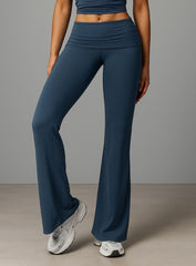 FlowRise - Ruched Waist Legging - Gray Blue - VECTOR SPORTSWEAR