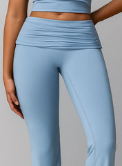FlowRise - Ruched Waist Legging - Haze Blue - VECTOR SPORTSWEAR