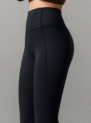 FlowRise - Split Flare Leggings - Black - VECTOR SPORTSWEAR