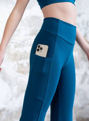 GERD - PocketFlow Wide - Leg Legging - Petroleum Blue - VECTOR SPORTSWEAR