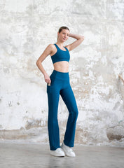 GERD - PocketFlow Wide - Leg Legging - Petroleum Blue - VECTOR SPORTSWEAR