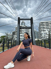 GONDUL - Camouflage Comfort Legging - Navy Blue - VECTOR SPORTSWEAR