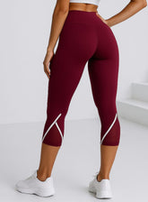 Mid - Calf Running Legging - Bordeaux - VECTOR SPORTSWEAR