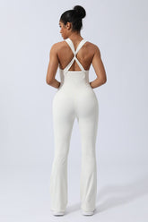 NORSE - VibeFlex Yoga Jumpsuit - Milky White - VECTOR SPORTSWEAR