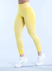 Nimbus Curve Leggings - Lemon Yellow - VECTOR SPORTSWEAR