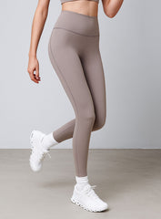 SculptCore Crossover Leggings - Milk Coffee - VECTOR SPORTSWEAR