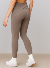 SculptCore Crossover Leggings - Milk Coffee - VECTOR SPORTSWEAR