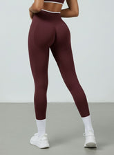 SculptCurve - HydraFit Seamless Legging - Maroon - VECTOR SPORTSWEAR