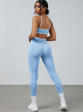 SculptCurve - HydraFit Seamless Legging - Baby Blue - VECTOR SPORTSWEAR