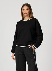 vector sportswear - Women’s casual loose fit sweater pullover
