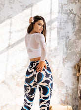 ARTEMES - LACY LONG SLEEVES + SPORTS BRA - WHITE - VECTOR SPORTSWEAR