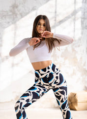 ARTEMES - LACY LONG SLEEVES + SPORTS BRA - WHITE - VECTOR SPORTSWEAR