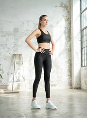 FREYA - CHIC CHAPS STRIDE LEGGING - BLACK - VECTOR SPORTSWEAR