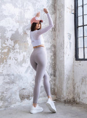 HERA - COMPRESSION LEGGING - GREY - VECTOR SPORTSWEAR