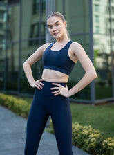 HERA - HELIX SPORTS BRA - NAVY BLUE - VECTOR SPORTSWEAR
