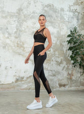 HESTIA - AIRBORNE FLEX POCKET LEGGING - BLACK - VECTOR SPORTSWEAR