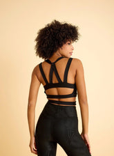 HESTIA - FORTRESS SPORTS BRA - BLACK - VECTOR SPORTSWEAR