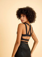HESTIA - FORTRESS SPORTS BRA - BLACK - VECTOR SPORTSWEAR