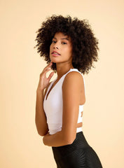 HESTIA - FORTRESS SPORTS BRA - WHITE - VECTOR SPORTSWEAR