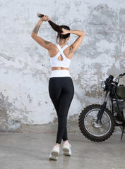 NORSE - V SHAPE LEGGING - BLACK AND WHITE - VECTOR SPORTSWEAR