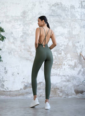 NORSE - YOGA JUMPSUIT - KHAKI - VECTOR SPORTSWEAR