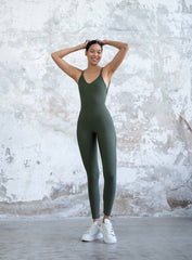 NORSE - YOGA JUMPSUIT - KHAKI - VECTOR SPORTSWEAR