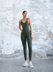 NORSE - YOGA JUMPSUIT - KHAKI - VECTOR SPORTSWEAR