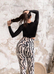 SKADI - GLOWING GLAMOUR LONG SLEEVES - BLACK - VECTOR SPORTSWEAR