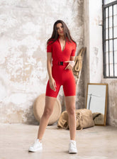 SNOTRA - JUMPSTART JUMPSUIT - RED - VECTOR SPORTSWEAR